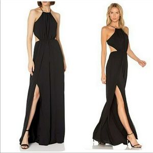 Halston Heritage black open back jumpsuit